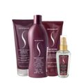 Kit Senscience True Hue Violet Shampoo Condicionador Máscara 200 e Óleo (4 produtos)