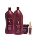 Kit Senscience True Hue Violet Shampoo Condicionador L Máscara e Óleo (4 produtos)