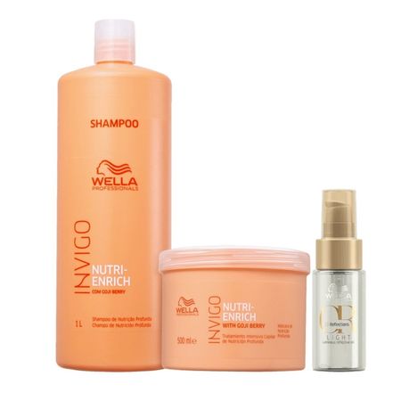 Kit-Wella-Nutri-Enrich-Shampoo-1L-+-Máscara-500ml-+-Óleo-Oil-Reflections-light-30ml--1