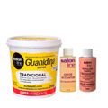 Kit Salon Line Guanidina Forte Cabelos Grossos ou Resistentes C/3 Produtos – 215g