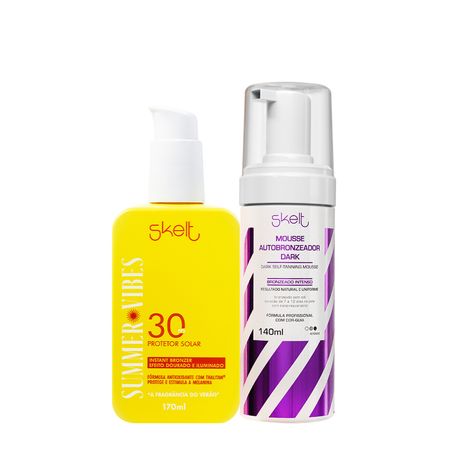 Kit-Skelt-Summer-FPS30-Glow-Dark-Autobronzeador-Protetor-Solar-(2-produtos)--1