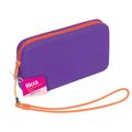 Necessaire De Silicone Pequena Roxa Ricca