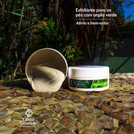Corpo-Dourado-Clinic-Mais---Esfoliante-para-os-Pés-Argila-Verde-300g--2