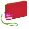 Necessaire De Silicone Média Vermelha Ricca