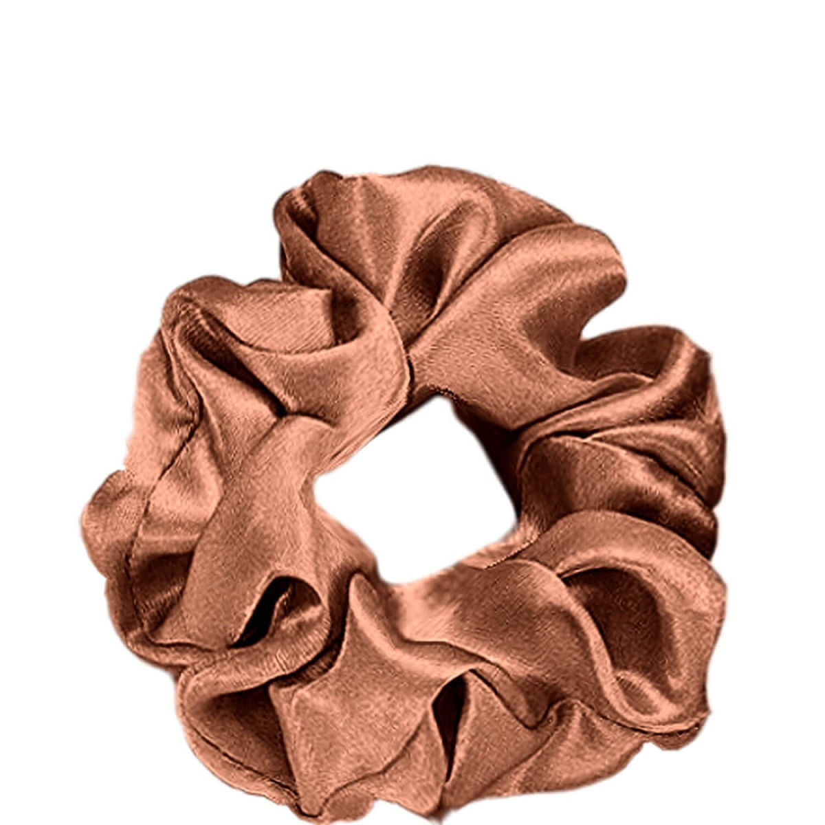 Nobrand - Scrunchie Xuxinha de Cetim Bronze