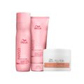 Kit Wella Invigo Blonde - Shampoo Blonde 250ml + condicionador Blonde 200ml + máscara Fusion 150ml