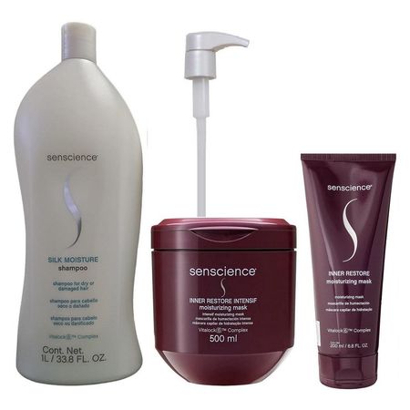 Kit-Senscience-Silk-Moisture-Shampoo-1L-+-Inner-intensif-500ml-+-Inner-Moisturizing-200ml-+-Válvula-Pump--1