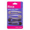 Presilha Tic Tac Metallic Brunette Ricca