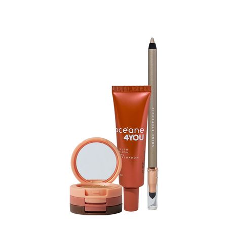 Kit-Océane-4you-Trio-de-Sombras-Cooper-Shine-Lápis-Dourado-e-Blush-Líquido-Laranja-(3-Produtos)--1