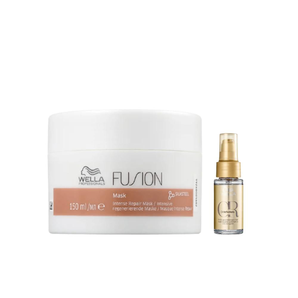 Kit Máscara Fusion 150ml e Oil Reflections 30ml - Wella