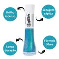 Esmalte Glitter Hits Diamante Oceano 8ml