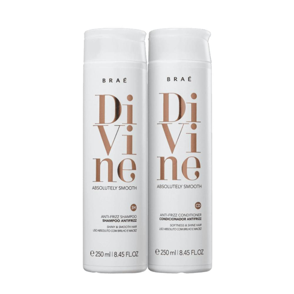 Shampoo e Condicionador BRAÉ Divine Anti-Frizz - 250ml