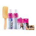 Kit Tudo que Preciso Ricca - Shampoo a Seco 150ml + Bruma + Máscara Facial + Adesivo Preto Para Remoção + Escova + Prendedor