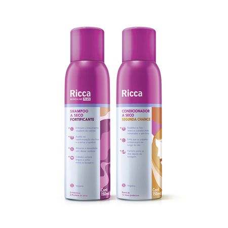 Kit-Ricca---Shampoo-a-Seco-Fortificante-+-Condicionador-a-seco-Ricca--1