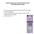Unhas Postiças Jelly Kiss New York Celeste Chique Bailarina Longo