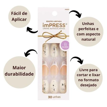 Unhas-Autocolantes-Kiss-Impress-Celebration-Bailarina-C/30-Im80x--2