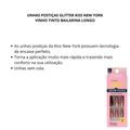 Unhas Postiças Glitter Kiss New York Vinho Tinto Bailarina Longo