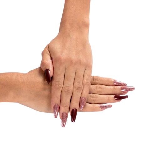 Unhas-Postiças-Glitter-Kiss-New-York-Vinho-Tinto-Bailarina-Longo--4