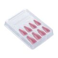 Unhas Postiças Kiss New York Gel Fantasy Bailarina Longo C/28un Fs14b