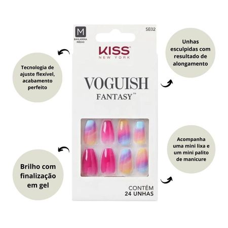 Unhas-Postiças-Kiss-Ny-Voguish-Fantasy-The-Motto-Bailarina-Médio-C/28un-Se02--2