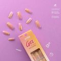 Unhas Postiças Kiss Ny Gel Extend Quadrada Com 24un Gn03b