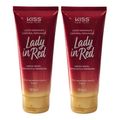 Kiss New York Lady in Red - Hidratante Corporal 180ml - 2 Und