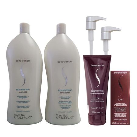 Kit-Senscience-Silk-Moisture-Shampoo-1L-e-Condicionador-1L-+-Inner-Restore-200ml-+-CPR-2x25ml-+-Válvulas-Pump--1