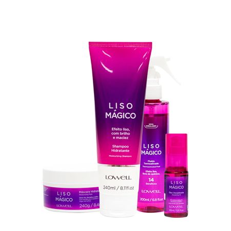 Kit-Lowell-Liso-Mágico-Shampoo-Máscara-Oil-Fluído-(4-produtos)--1