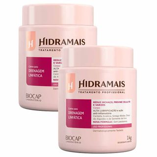 Hidramais Profissional Creme para Drenagem Linfática Kit com 2 Unidades