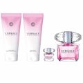 Kit Versace Bright Crystal Feminino - Eau de Toilette 90ml + Body Lotion 100ml + Shower Gel 100ml + Miniatura 5ml Kit