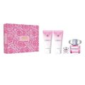 Kit Versace Bright Crystal Feminino - Eau de Toilette 90ml + Body Lotion 100ml + Shower Gel 100ml + Miniatura 5ml Kit