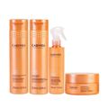 Kit Cadiveu Nutri Glow Shampoo, Condicionador 250mL, Máscara 200mL e Fluído Nutritivo 215mL