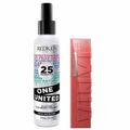 Redken e Maybelline Kit - Spray de Tratamento One United + Batom Líquido Super Stay Vinyl Ink Peachy Kit