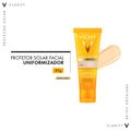 Protetor Solar Facial Semi-Matte FPS 60 Vichy Idéal Soleil Extra Claro 40 g Extra Claro