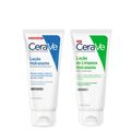 Kit Cerave Corporal - Loção Hidratante Corporal 200 ml + Loção de Limpeza Hidratante 200 ml