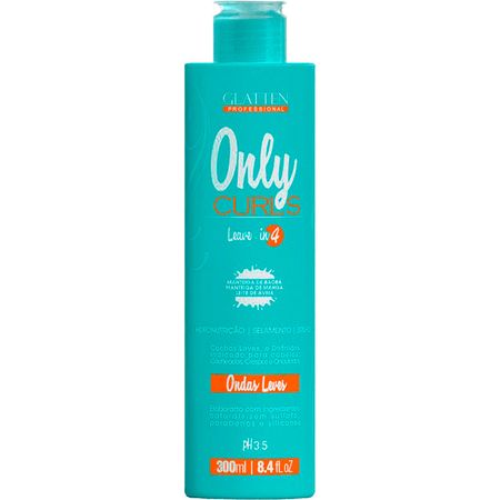 Glatten-Only-Curls---Leave-in-Cachos-Hidronutrição-Selamento-e-Brilho-300ml--1