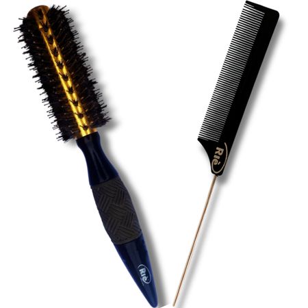 RIÈ-Salon-Pro-Kit-1-Escova-INFINITI-Pro-Gold--Nano-Silver-47mm-+1-Pente--1