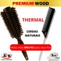 RIÈ Salon Pro Kit 01 Escova Premium Wood 57 mm +1 Pente