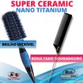 RIÈ Salon Pro Kit 1 Escova Super Ceramic Nano Titanium 64 mm + 1 Pente