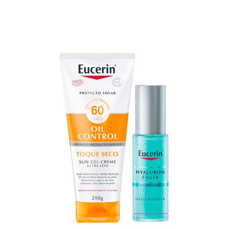 Kit-Eucerin---Protetor-Solar-FPS-60-200-g-+-Gel-Facial-Hidratante-Daily-Booster-200-ml--1