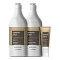 Kit Lowell Bioplastia (in) - Shampoo 1 Litro + Condicionador 1 Litro + Leave-In 120ml