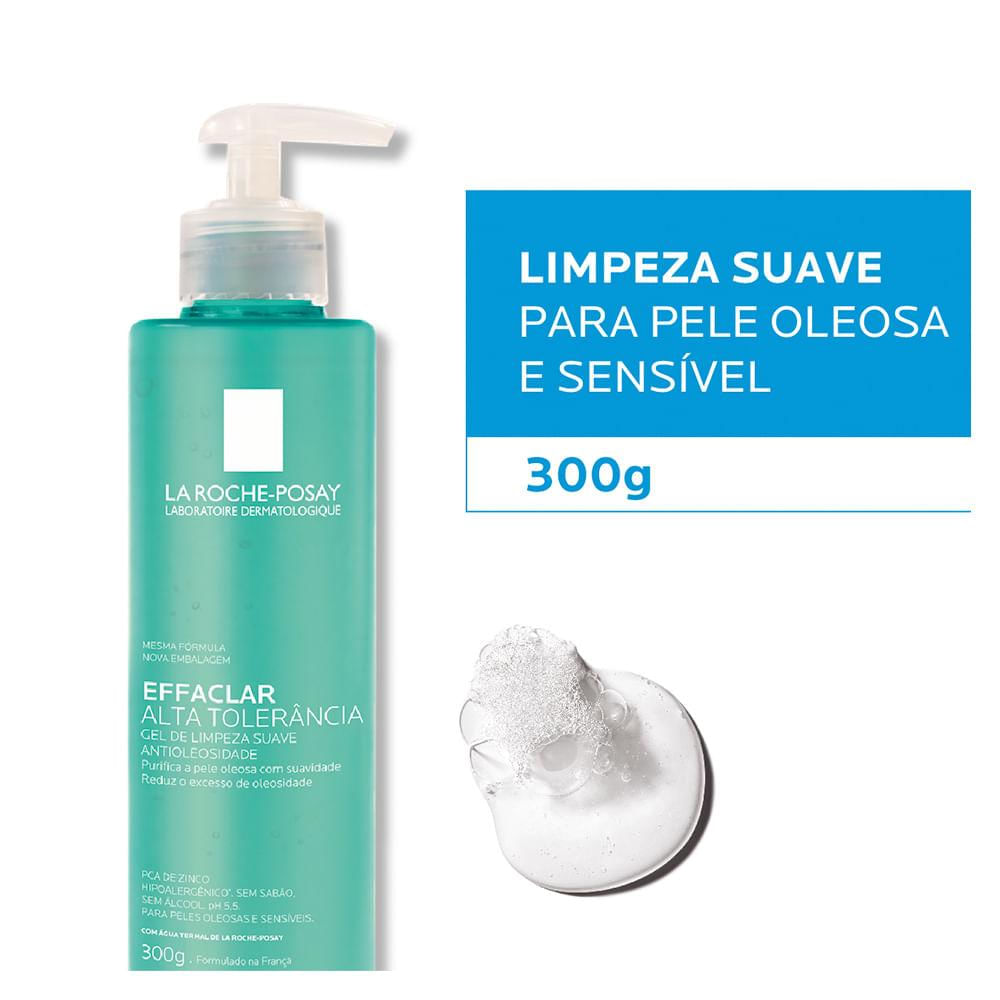 Gel de Limpeza Facial La Roche-Posay Effaclar Alta Tolerância 300g