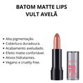 Batom Matte Lips Vult Avelã 3,8g