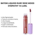 Batom Liquido Ruby Rose Mood Sympathy 14 3,2ml