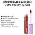 Batom Liquido Ruby Rose Mood Triumph 15 3,2ml