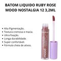 Batom Liquido Ruby Rose Mood Nostalgia 12 3,2ml