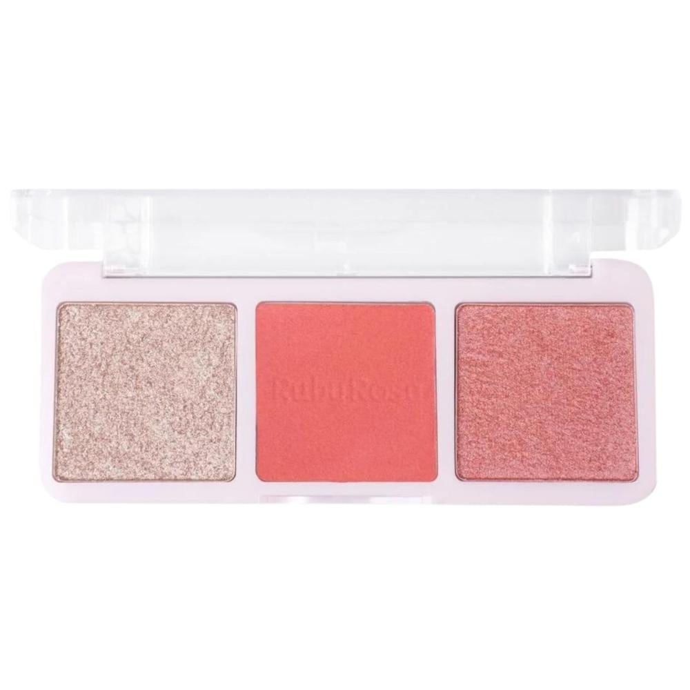 Trio de Blush e Iluminador Ruby Rose 20,8g
