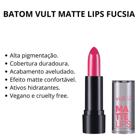 Batom-Vult-Matte-Lips-Rosa-Fucsia-3,8g--2