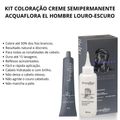 Kit Coloração Creme Semipermanente Acquaflora El Hombre Louro-escuro