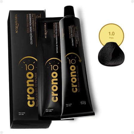 Coloração-Creme-Permanente-Acquaflora-Crono-10-Minutos-1.0-Preto-60g--2